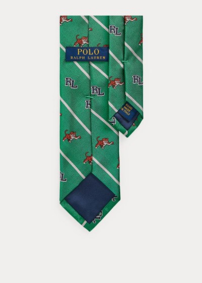 Men's Polo Ralph Lauren RL Tiger Silk Narrow Ties | 984531YGO